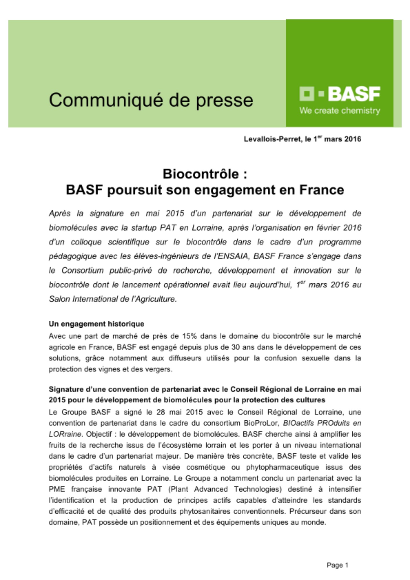 Alors que l’agroécologie est promue fortement par le gouvernement, une grande école d’ingénieurs en agronomie a organisé un partenariat avec BASF. Alors que l’agroécologie est promue fortement par le gouvernement, une grande école d’ingénieurs en agronomie a organisé un partenariat avec BASF.